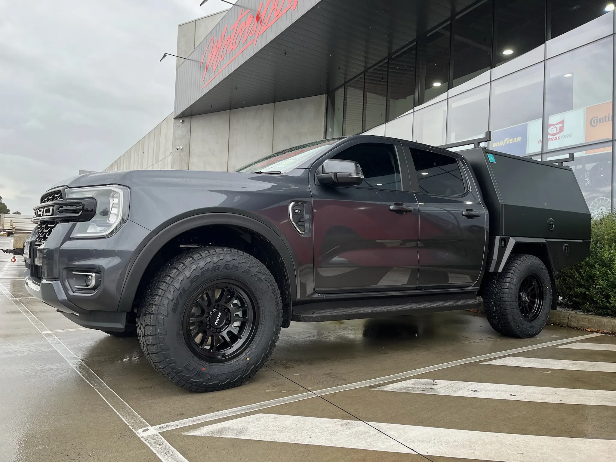 FORD RANGER with ROH ARC 17X9 MATTE BLACK WHEELS |  | FORD